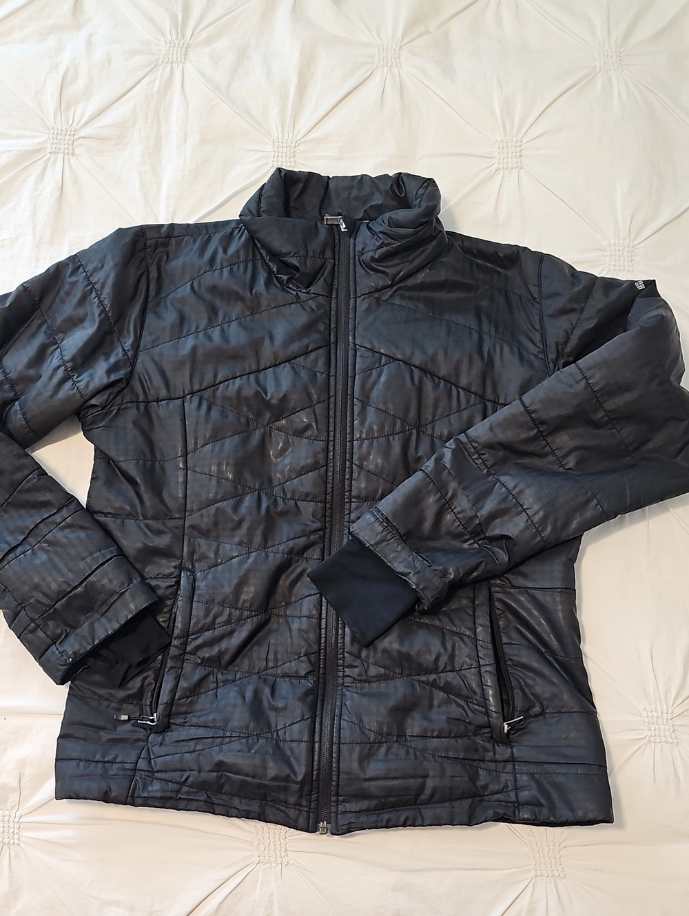 Columbia Omni-Heat Black Quilted Puffer Jacket, XL